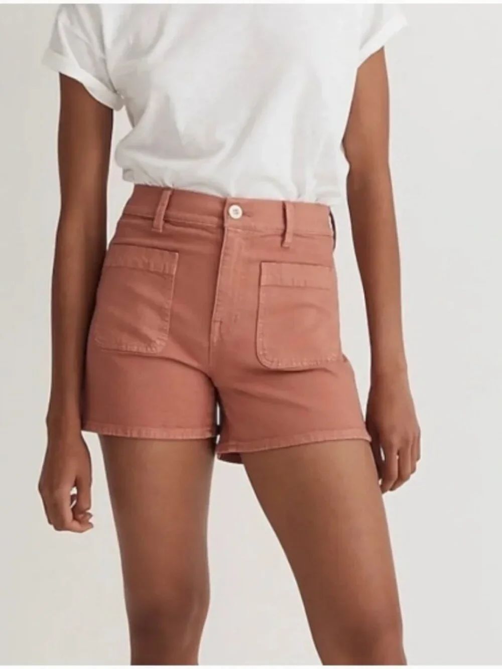 Like New! MADEWELL Emmett 2.0 Shorts Dried Rose 99% Cotton Size 29